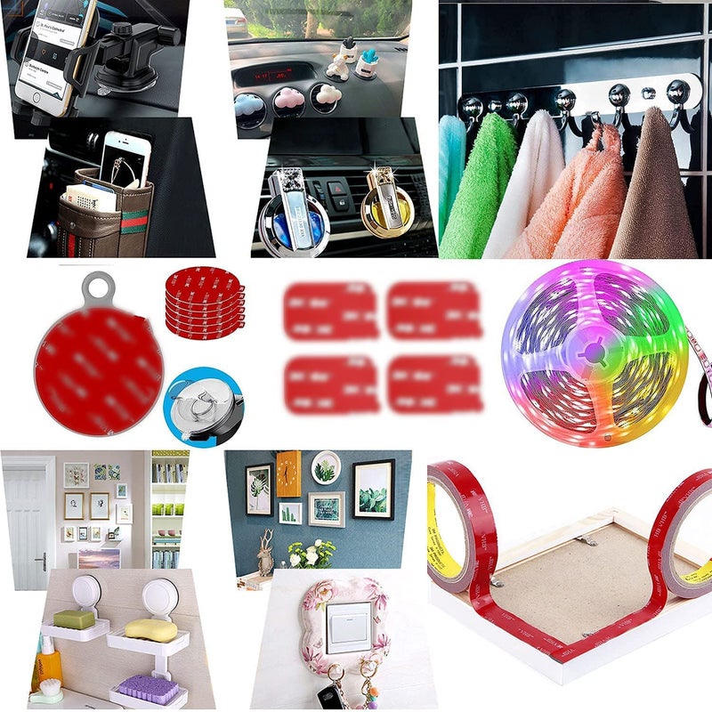 Hasaky Double Side Tape Heavy Duty,1in x 10ft Mounting Tape Strong Adhesive Double Sided Tape Waterproof Foam Tape for LED Strip Light Tape Picture Hanging Strips for Wall - Image 5